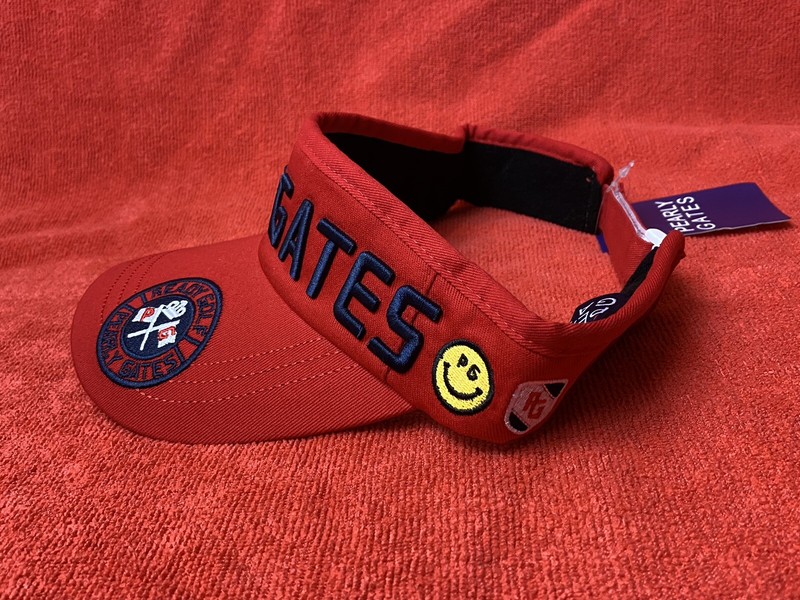 PEARLY GATES Ready Golf PG PGA Malbon EMBROIDERED Red Visor OSFM Golfer Tour gallery