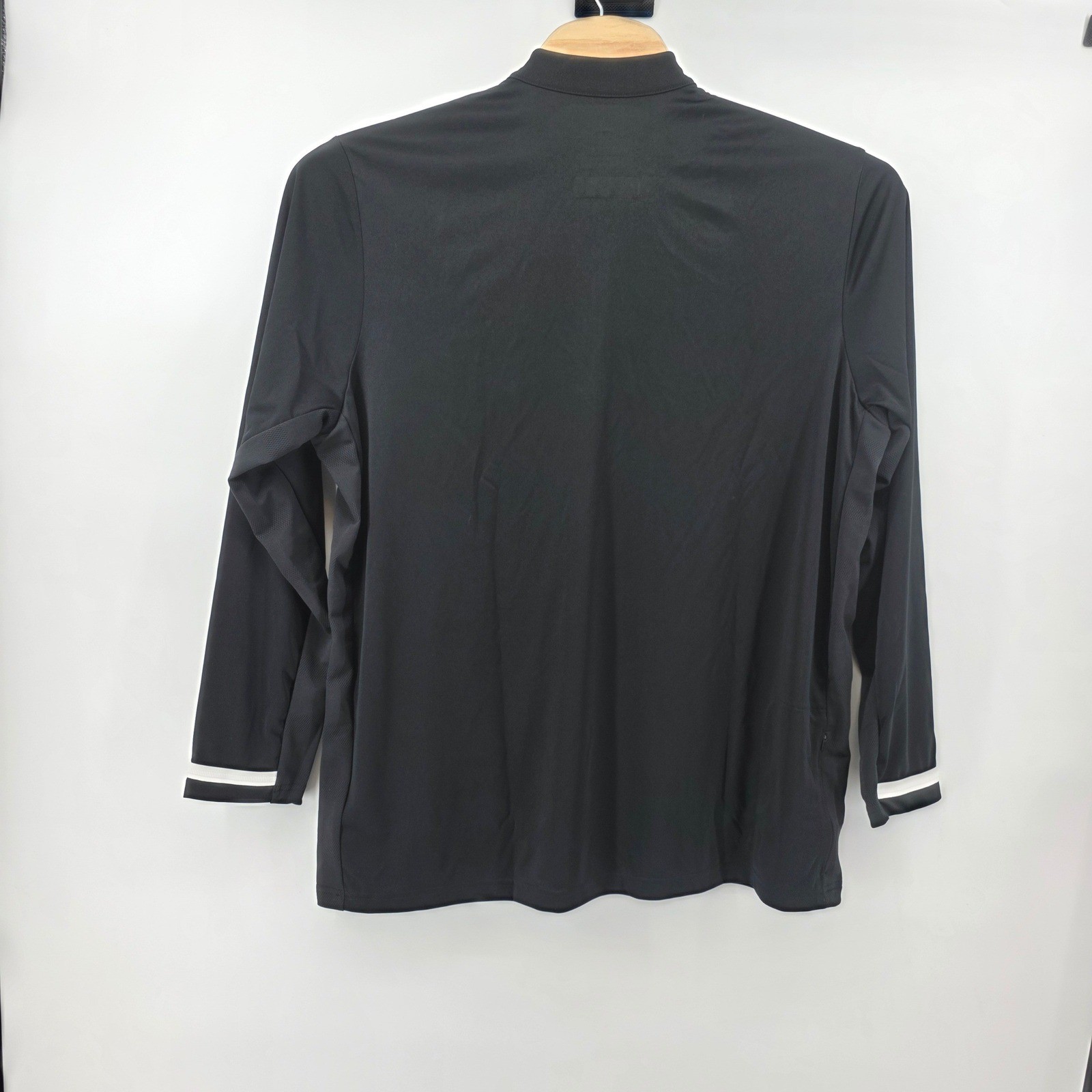 Adidas Climacool Mens 2XL Quarter Zip Pullover Black Long Sleeve Top New NE gallery