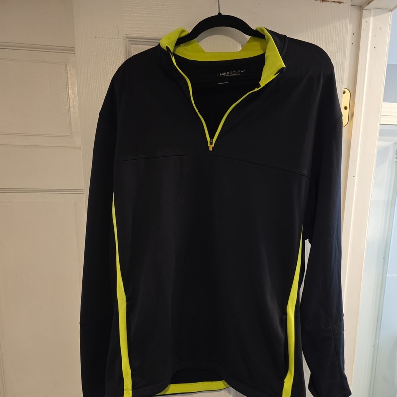 Nike Golf Men Therma-Fit Disney Cruise Line Quarter Zip Pullover L Black Gray gallery