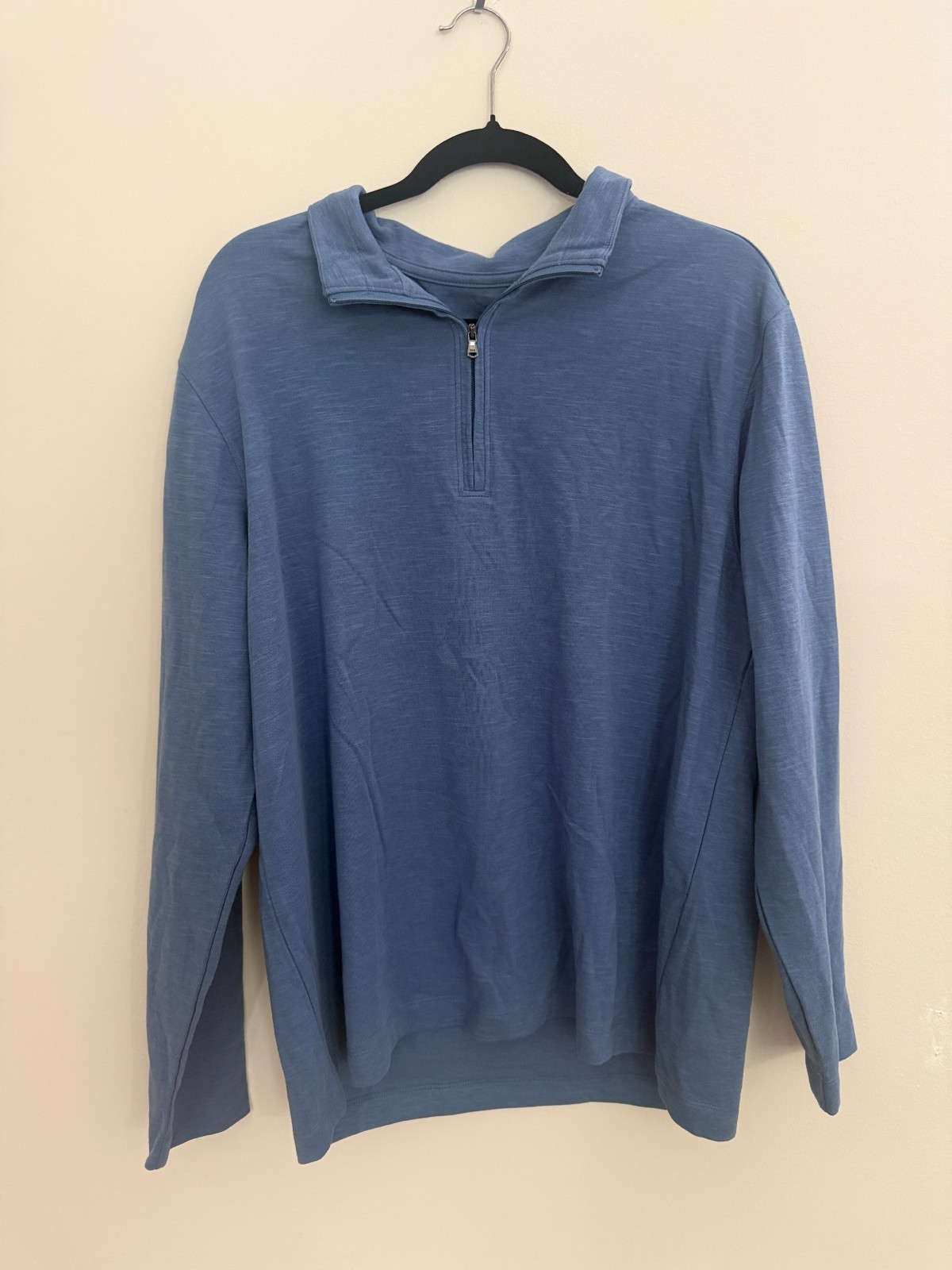 Port Authority Blue 1/4 Zip with Colar - Size Large gallery
