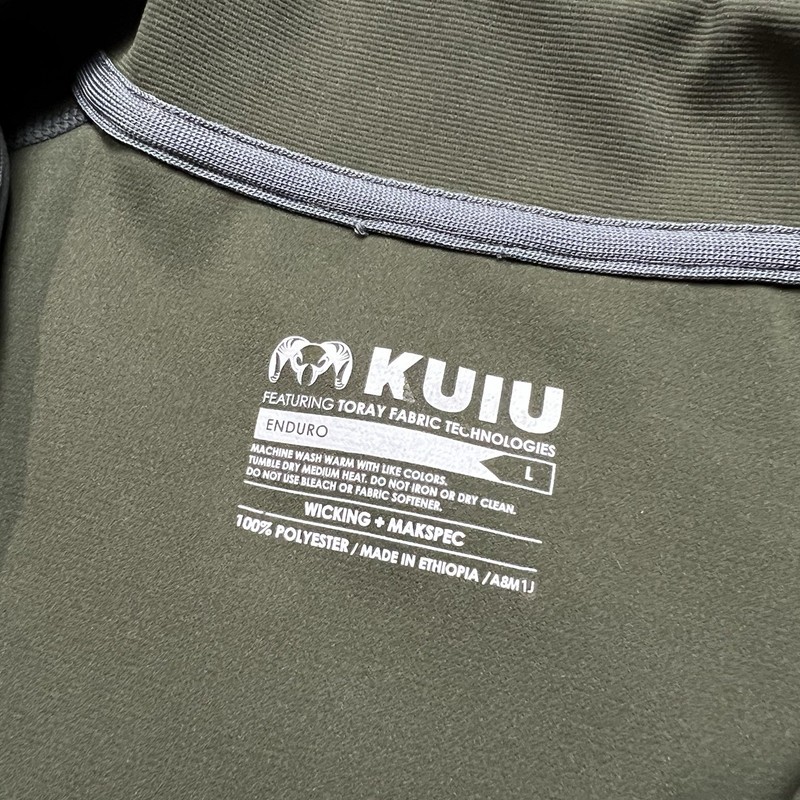 Kuiu Half Zip Pullover Hunting Longsleeve Mens Size Large Green gallery