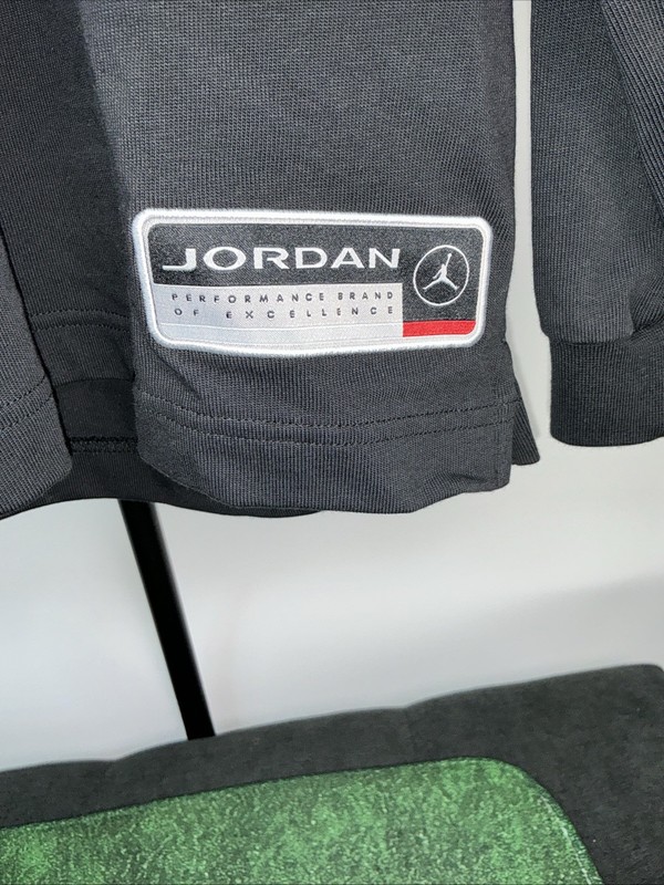 Jordan Essentials Men's Long-Sleeve Rugby Top HF9323-010 Black Size M gallery