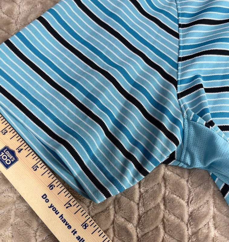 Cutter & Buck CB DryTec Golf Polo Shirt Men Size Large Blue gallery