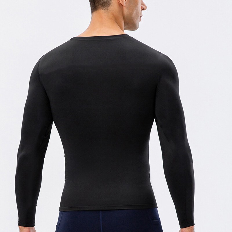 Mens Soft Long Sleeve Johns Underwear Cold Weather Warmer Basic Crew Tops Shirt gallery