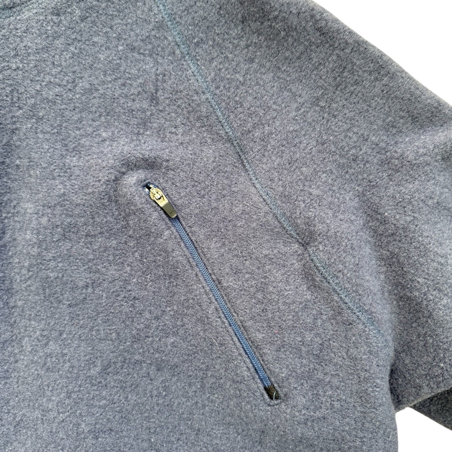 Vintage IBEX Merino Wool Shak Pullover Shirt Slate Blue New Zealand M/L gallery