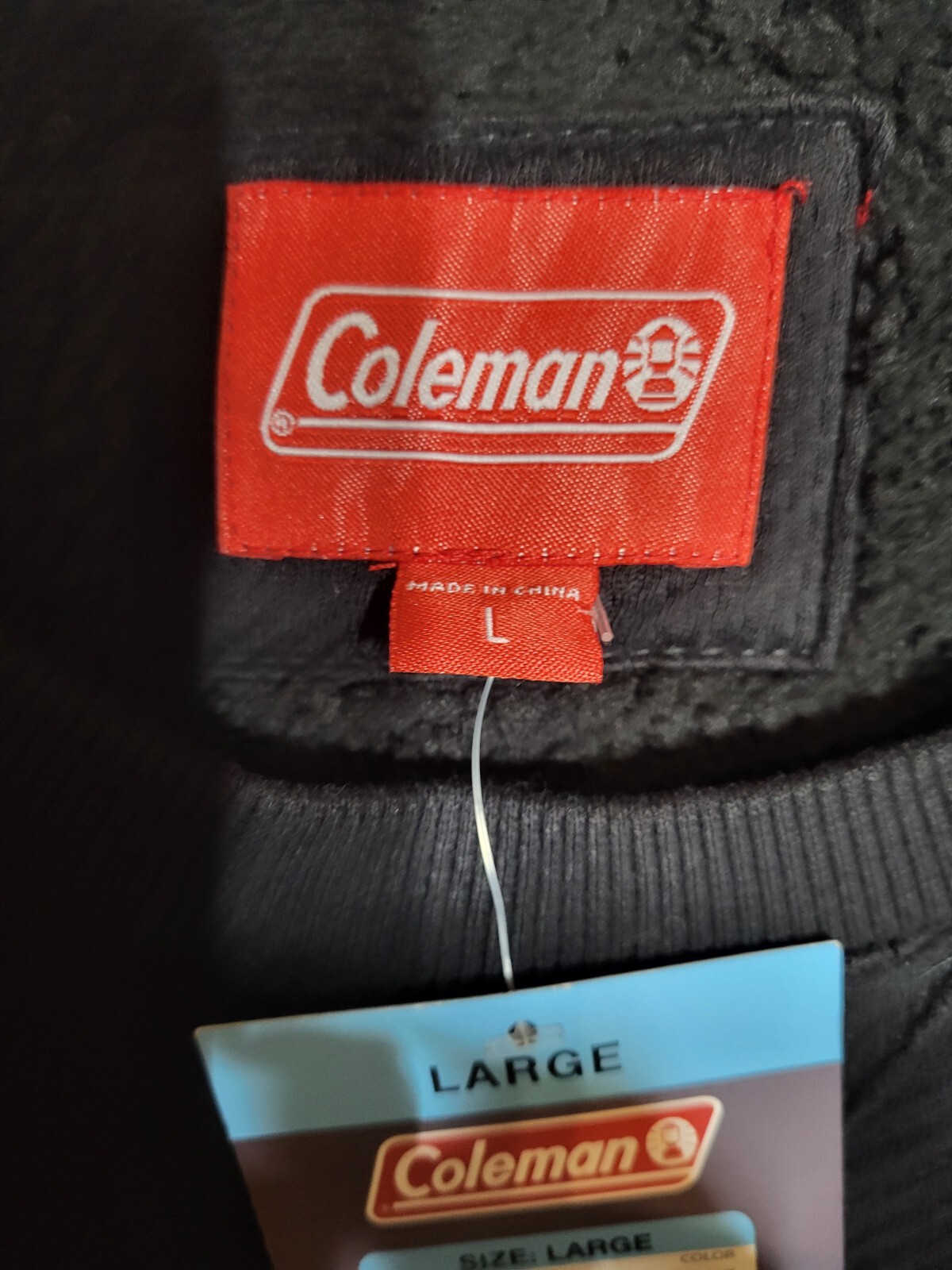Coleman Long Sleeve Large Crew Neck Black Thermal Shirt gallery