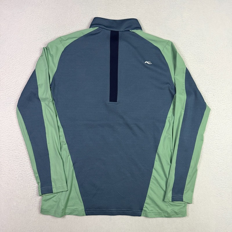 KJUS Mens 1/2 Zip Pullover Golf Midlayer Lightweight Stretch UPF 30+ Navy 54 XL gallery