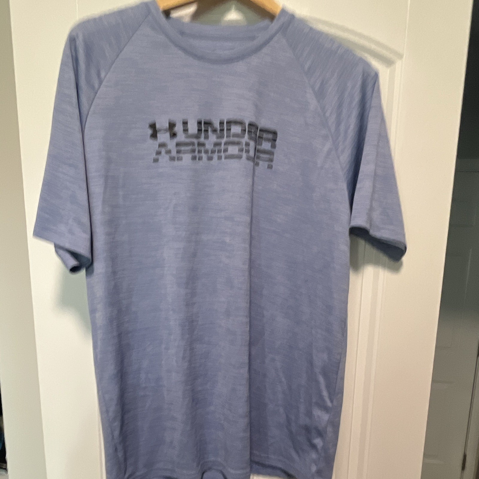 Under Armour HeatGear Men’s L Blue Loose Fit Crew Neck Raglan T-Shirt gallery
