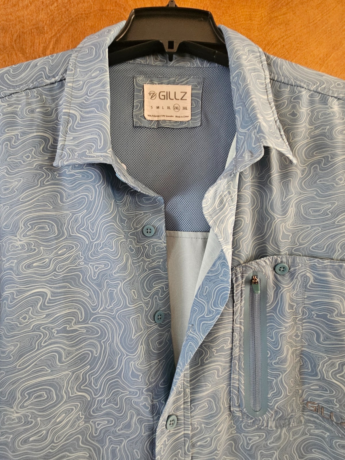 Gillz men's size 2XL fisherman shirt with zip.pocket short sleeves gallery