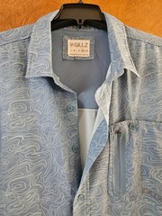 Gillz men’s size 2XL fisherman shirt with zip.pocket short sleeves