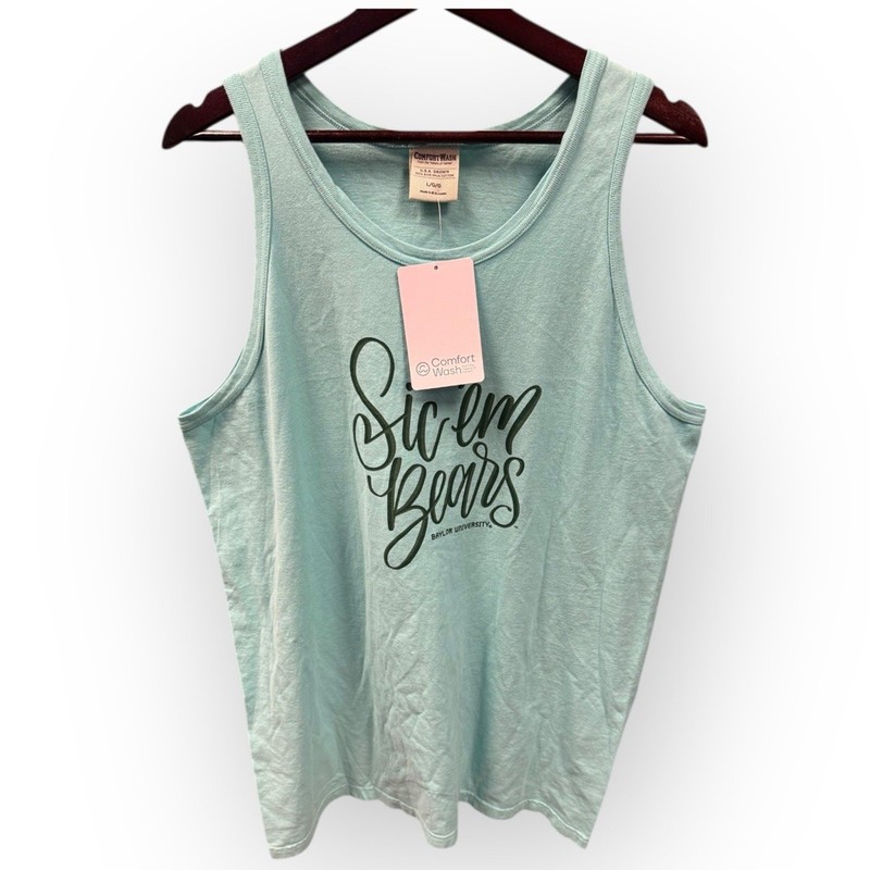 NWT Baylor University Sic em Bears Comfort Wash Tank Size Large gallery