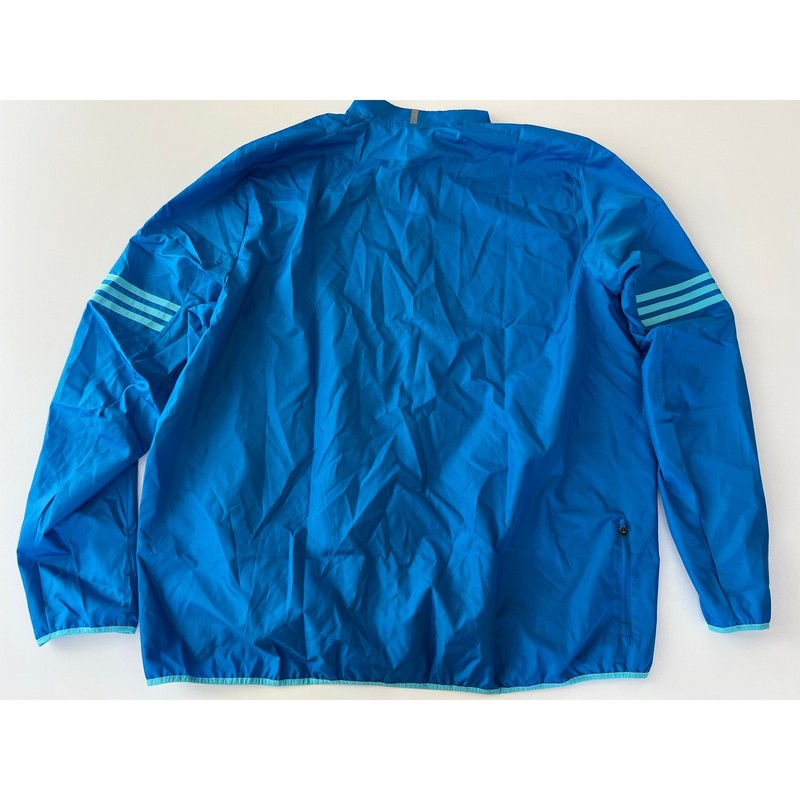 adidas Men's RS Wind Jacket Windbreaker Blue AI8253 Size 2XL $60 NWT gallery
