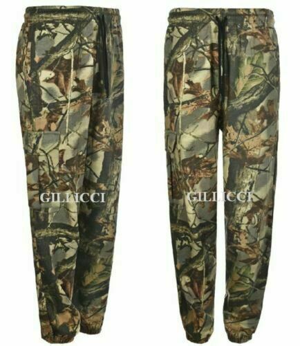 Mens Camouflage Camo Joggers Jogging Bottom Army Military Trousers Hunting Shoot gallery