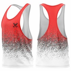 Get Down Gym Red Mens Training Vest Sleeveless Bodybuilding Muscle Fitness Train