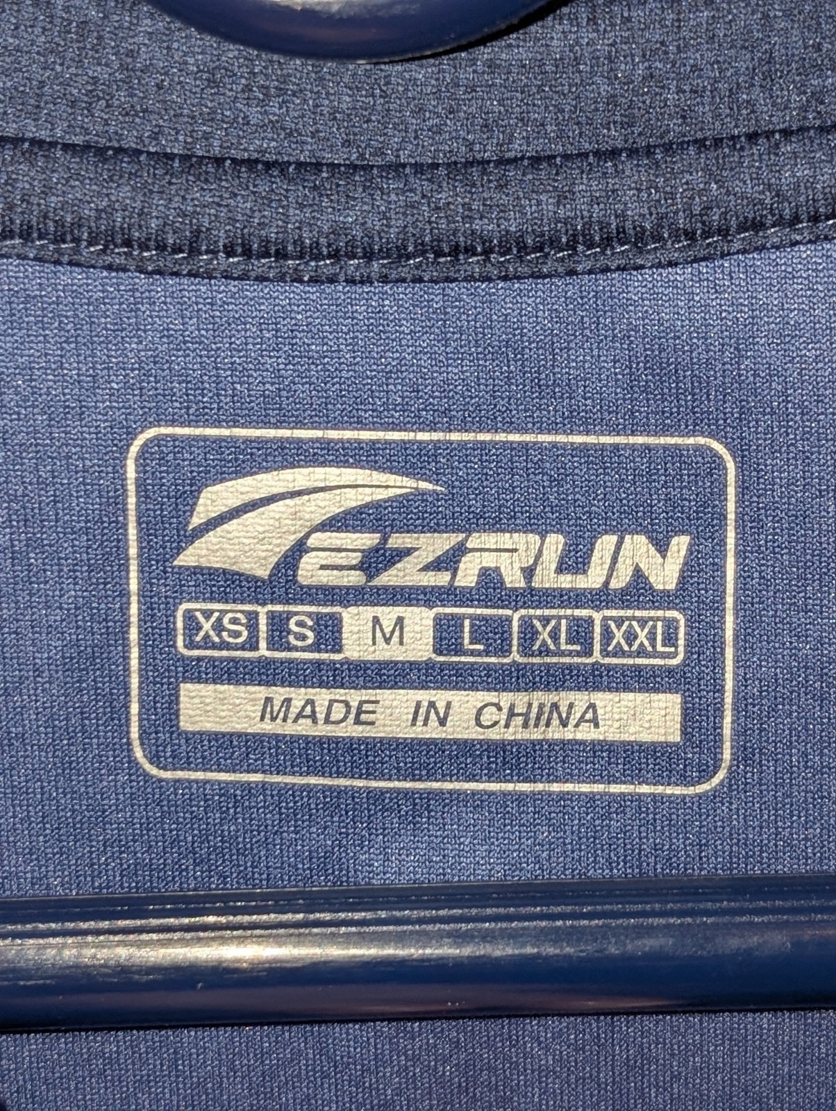 EZRUN Men's Lightweight Sleeveless Crew Neck Activewear Tank Navy Gray Logo gallery