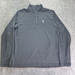William Murray Pullover Mens Large Black Quarter Zip Golf Athletic Lightweight
