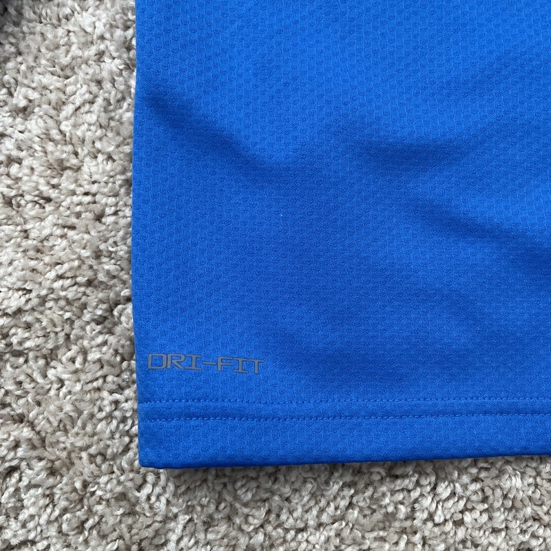 Mens Size XL- Nike Dri-Fit Training Pullover 1/4 Zip Signal Blue Yellow M53181 gallery