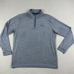 Under Armour Pullover Mens 2XL Blue 1/4 Zip Golf Performance Long Sleeve