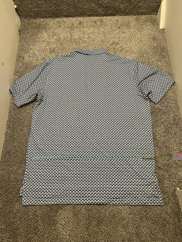 PETER MILLAR SUMMER COMFORT MOTORCYCLE PATTERN GOLF POLO SHIRT Men’s Size XL gallery