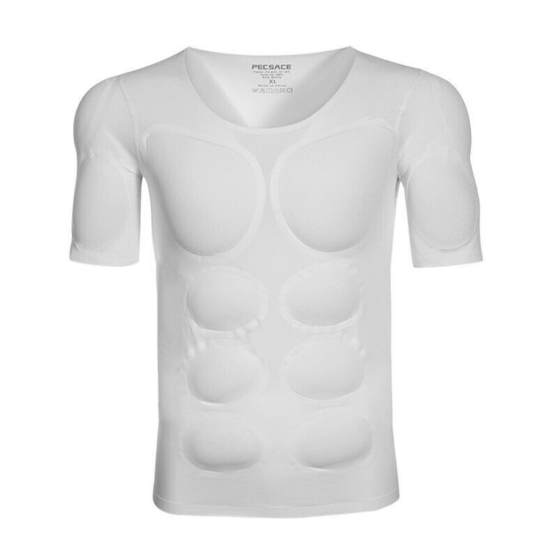 Men's Invisible Pads Shaper Fake Muscle Chest Tops Protection Sponge Enhancers gallery