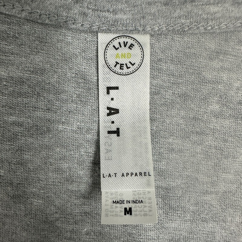 NWT L.A.T Apparel Men’s Medium Gray Contrast Back Tank Sleeveless Crew neck gallery