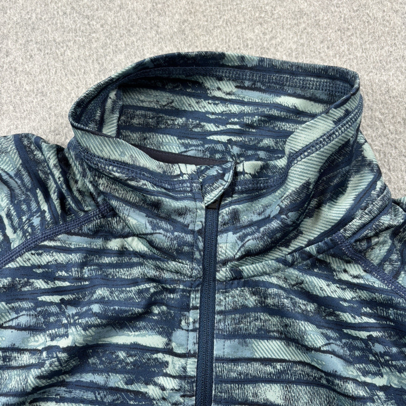 Simms SolarFlex 1/4 Zip Pullover Mens Medium Blue Camo Long Sleeve Fishing gallery