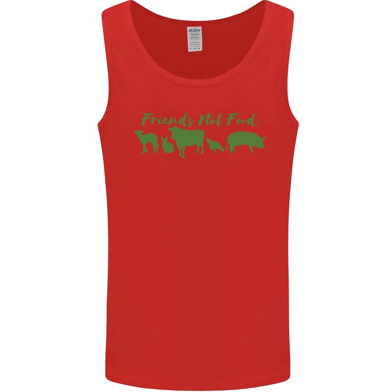 Animals Are Friends Not Food Vegan Mens Vest Tank Top gallery