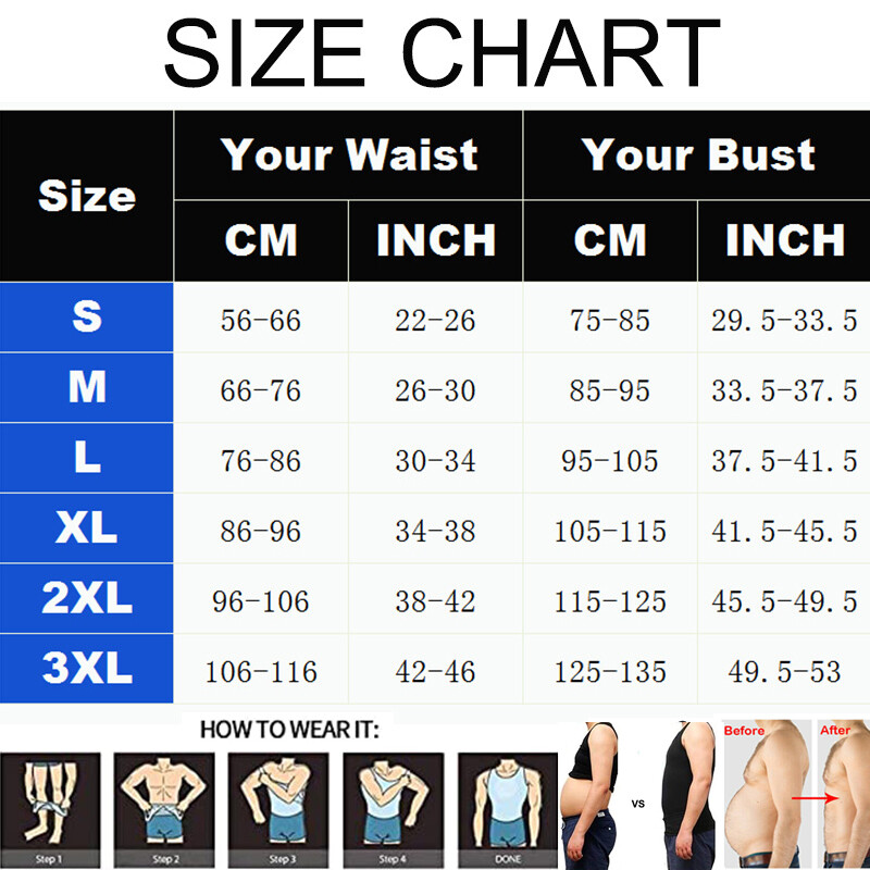 Men Slimming Body Shaper Abdomen Compression Corset Exercise Tank Top Vest Sport gallery
