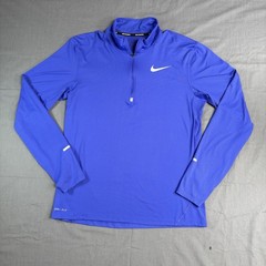 Nike Dri-FIT Blue quarter-zip running top. Men’s size medium.