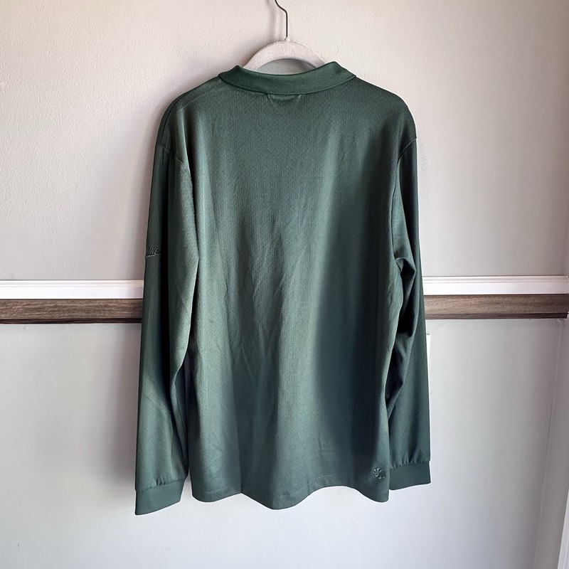 Nike Tech Pack Dri-FIT Half Zip Long Sleeve Top Polo Green FB7381-323 Mens Small gallery