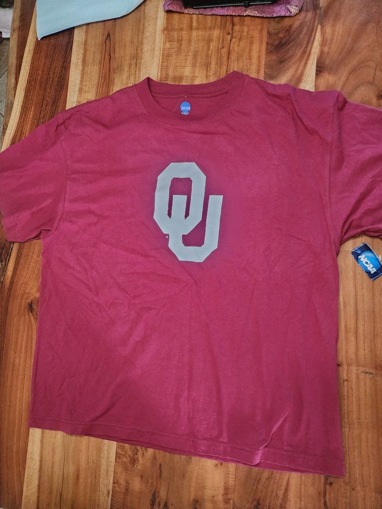 Oklahoma Sooners Shirt Mens XL Red Ncaa Ka Basketball Gym Football Sports