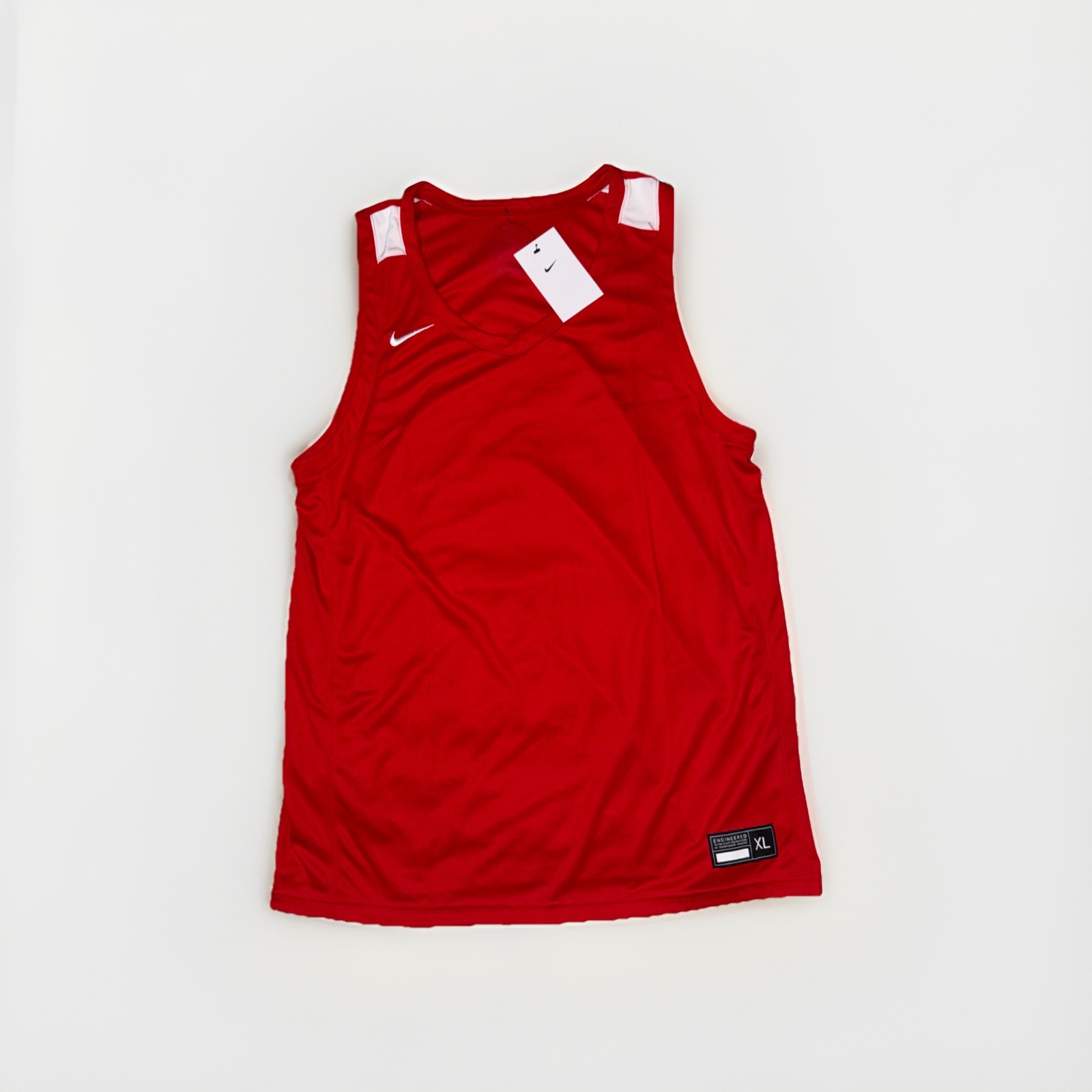 NEW Nike Team Engineered Basketball Practice Jersey Red/White Mens Size XL gallery
