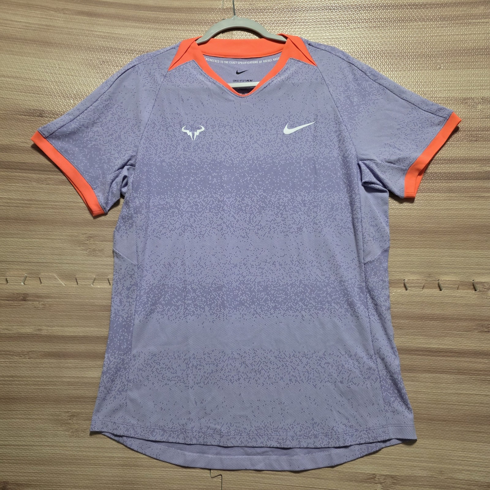 RARE Nike Rafa Nadal 2024 Madrid Player Exclusive PE Tennis Shirt - Men's Large gallery