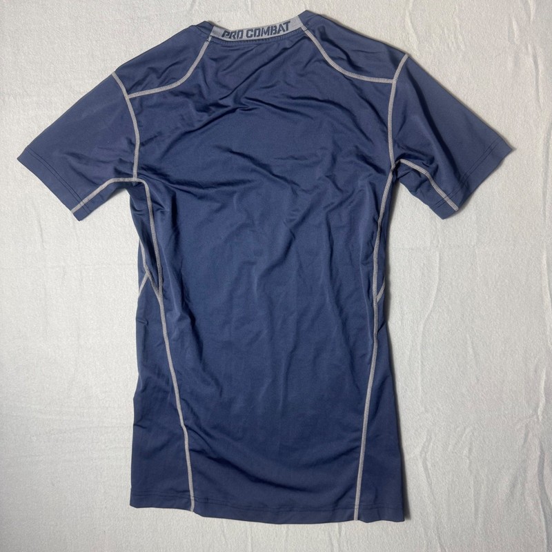 Nike Pro Combat Air Force AF Prep Compression Shirt Mens Large Navy Blue Dri-FIT gallery