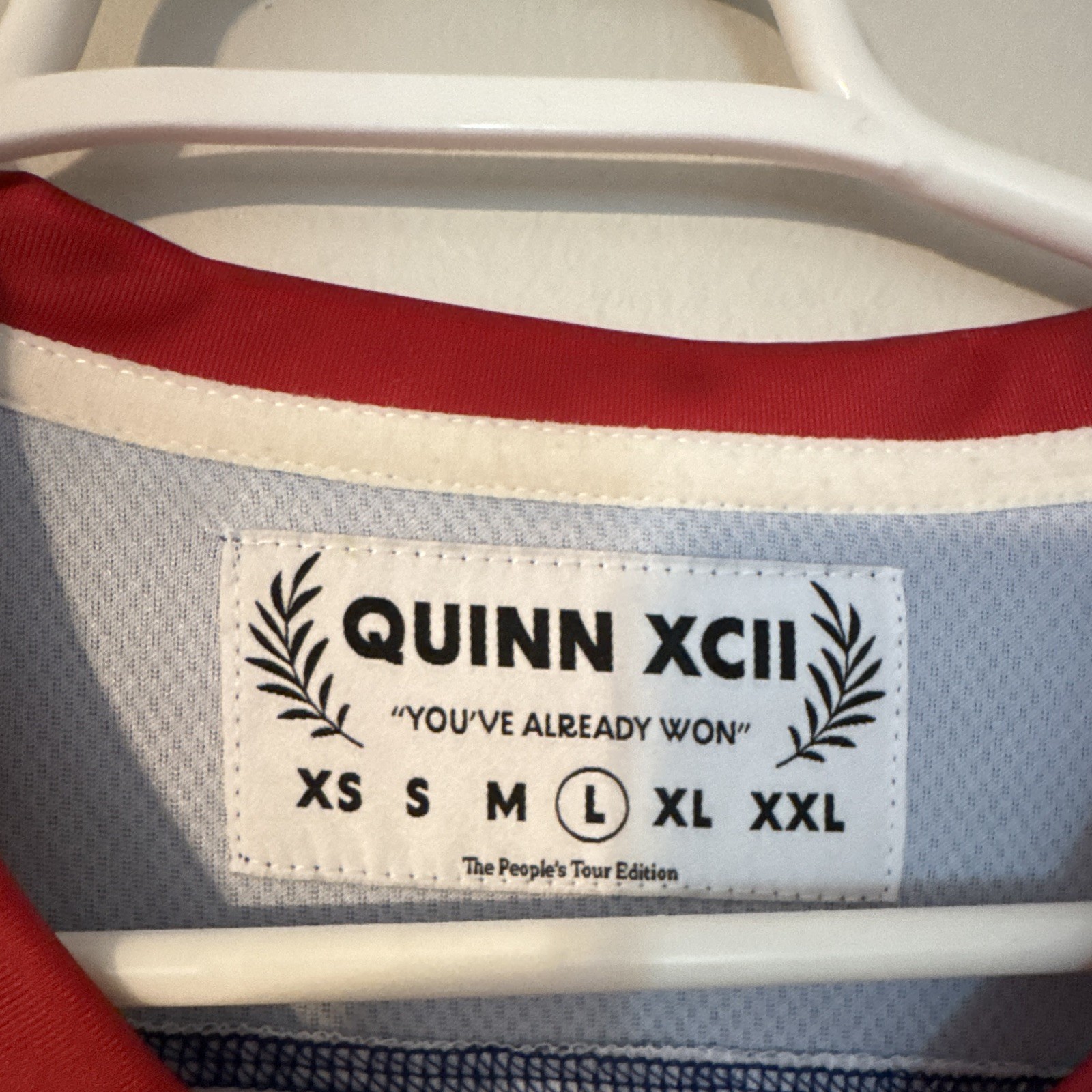 QUINN XCII The People’s Tour Hockey Jersey Size L #92 gallery