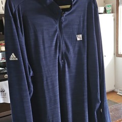 adidas Men’s Navy Blue 1/4 Zip Mock Neck Golf Pullover Long Sleeve L