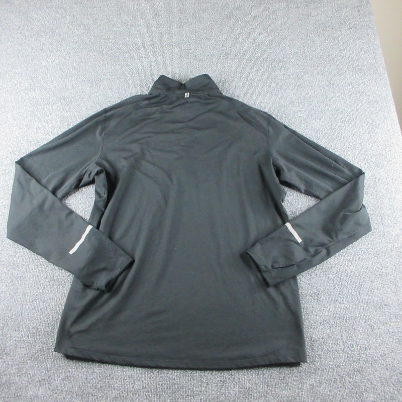 Nike Dri-FIT Pullover Mens L Black 1/4 Zip Long Sleeve Running Training gallery