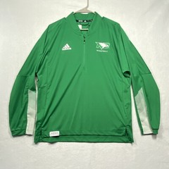 Adidas North Dakota Fighting Hawks Basketball Prime Blue Pullover 1/4 Zip Mens M