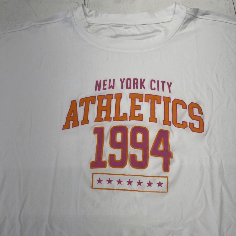 Old Navy Active Shirt Mens Small White CloudMotion New York City Athletics 1994 gallery