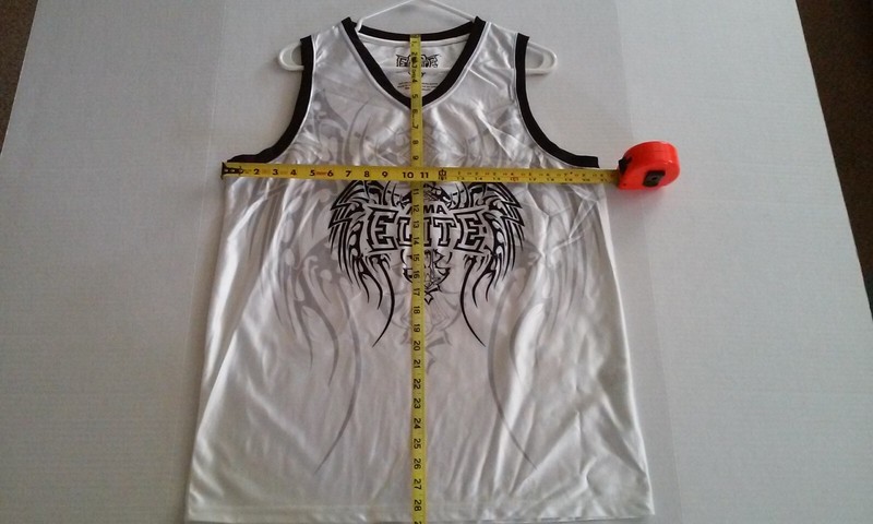 MMA ELITE WHITE TANK TOP MEDIUM MIXED MARTIAL ARTS MUSCLE GRAPHICS SHIRT Y2K gallery