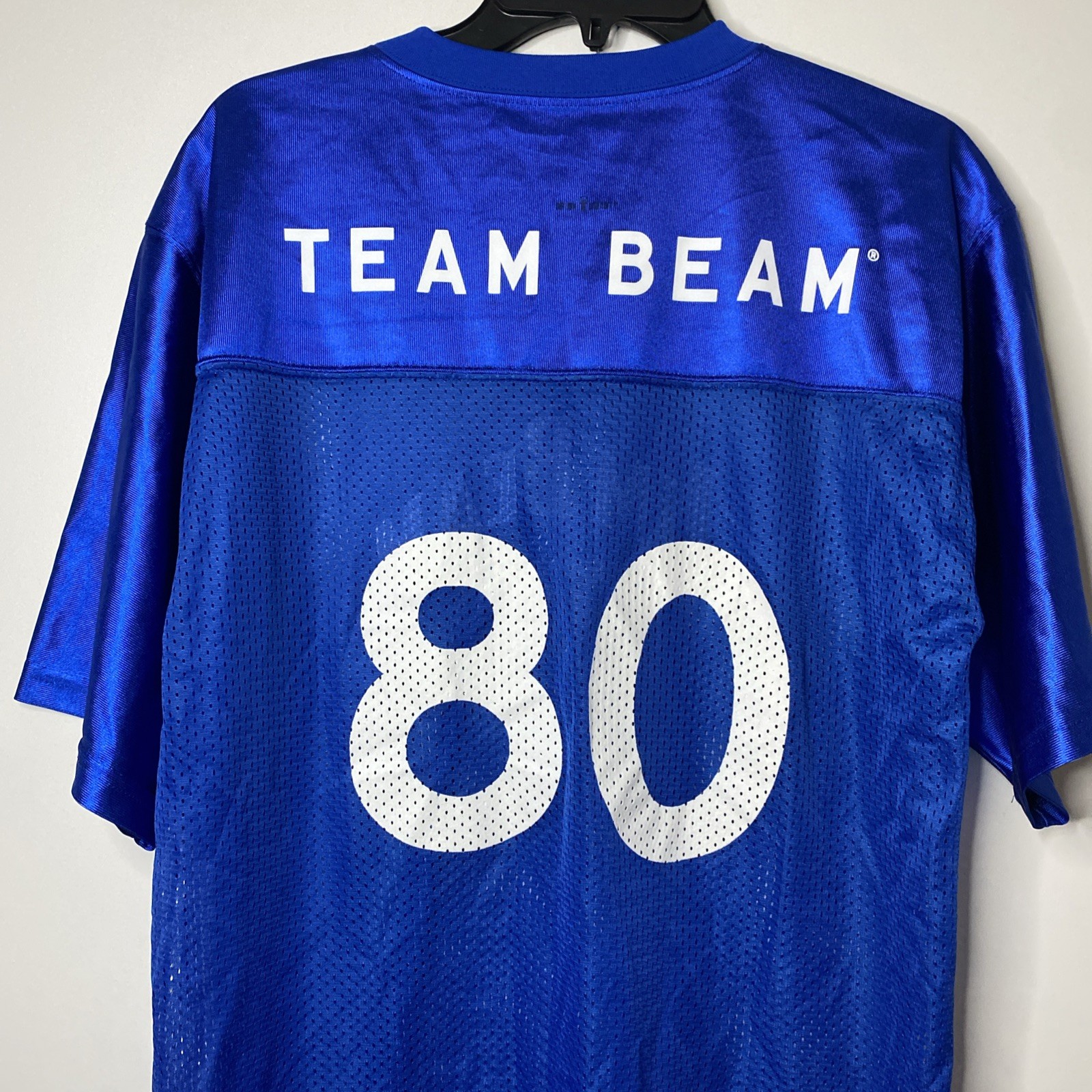 Jim Beam "Team Beam" #80 Blue Mesh Jersey Shirt Adult M Augusta Sportswear gallery