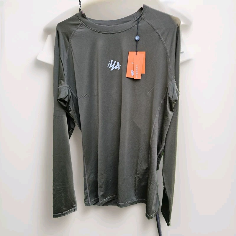 YoungLA #802 Speed Compression LONG SLEEVE Shirt Mens Sz 3Xl Gym Nwt Disc SZ gallery