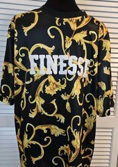 CONTENDER FINESSE Men XL Black Gold Scroll Design URBAN. REGAL. KING SILKY
