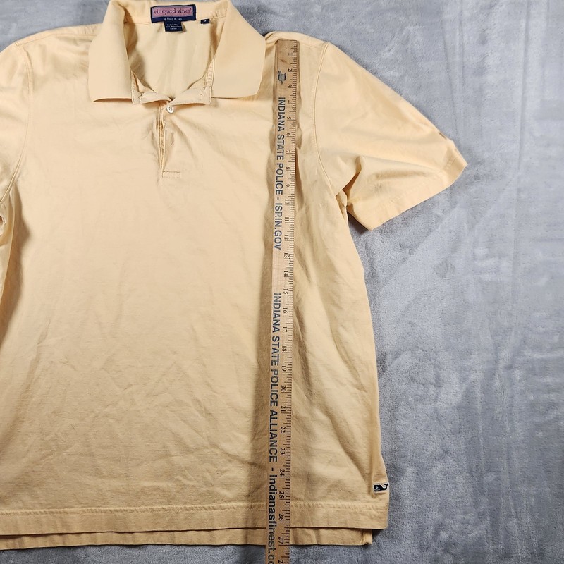 Vineyard Vines Men's M Polo Coral Peach Golf 100% Mercerized Cotton Coastal gallery
