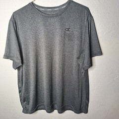 Champion Vapor Performance T Shirt Men’s 2XL Short Sleeve Gray Athletic Wear