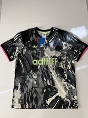 Adidas L Men’s Jersey Black White Grey Pink Retro Classic Shirt AOP KD2351 NWT