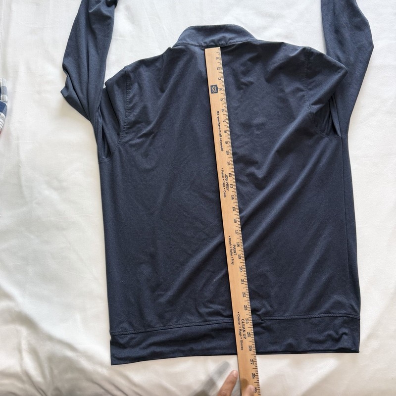 STITCH Golf Men’s 1/4 Zip Mock Neck Long Sleeve Pullover Activewear Navy M NWOT gallery