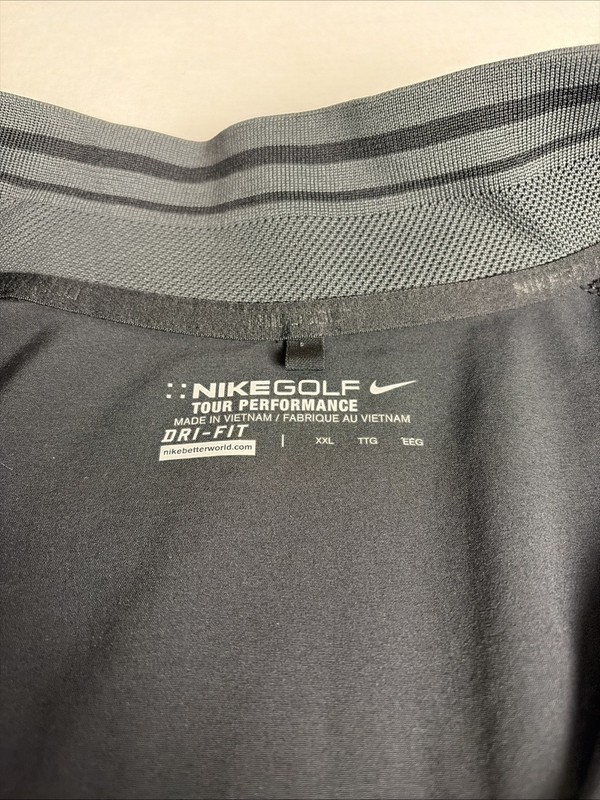 Nike Tour Performance Golf Pullover XXL 2XL Bengals Dri-Fit Black 1/4 Zip Mens gallery