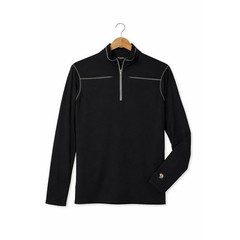 Mountain Hardwear Mens XL Quarter Zip Performance Pullover Black Mid Layer