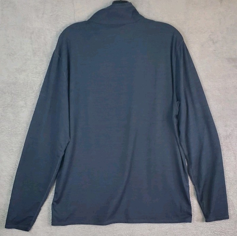 Vuori Ease Performance 2.0 Mens XL Navy Blue Quarter Zip Long Sleeve Gym Run gallery